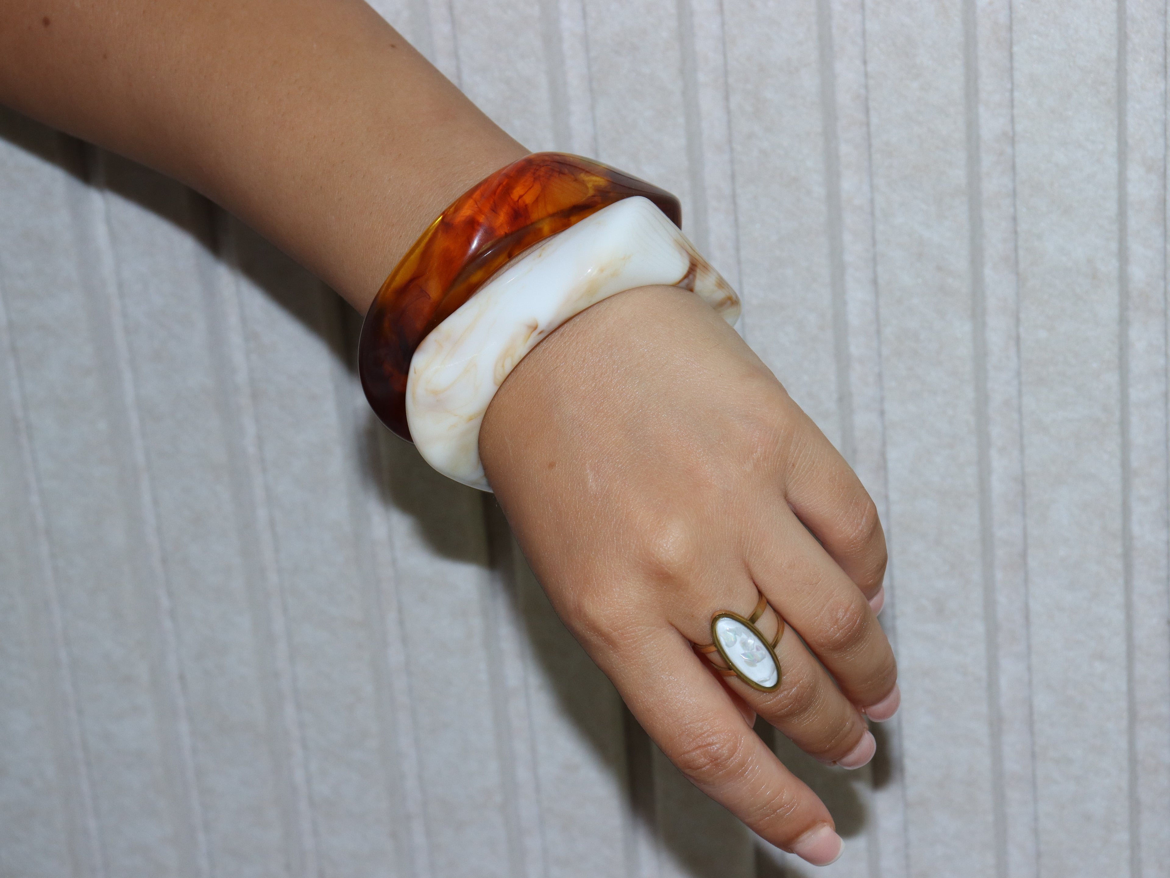 White Stone Ring